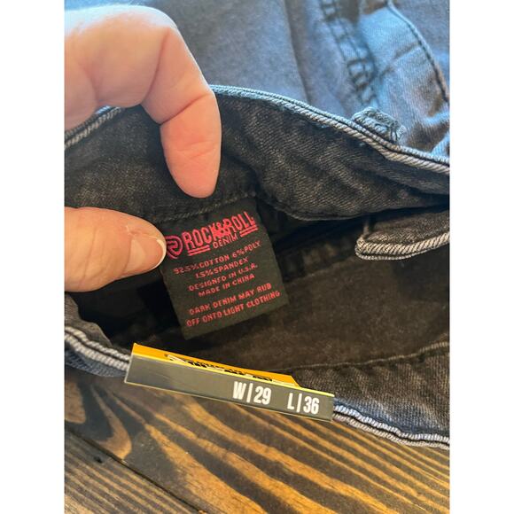 Rock & Roll Cowgirl High Rise Flare Jeans Women 26x36 Western Aztec Boho Retro - Picture 10 of 15